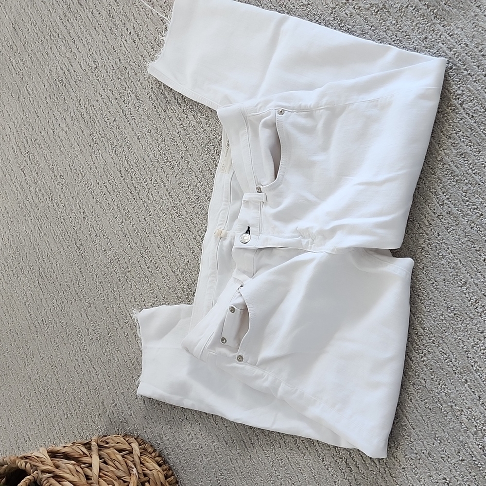 rag & bone The Dre white cropped jeans